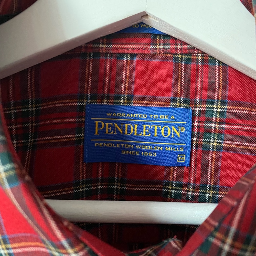 Pendleton Red Flannel Size Medium - image 3